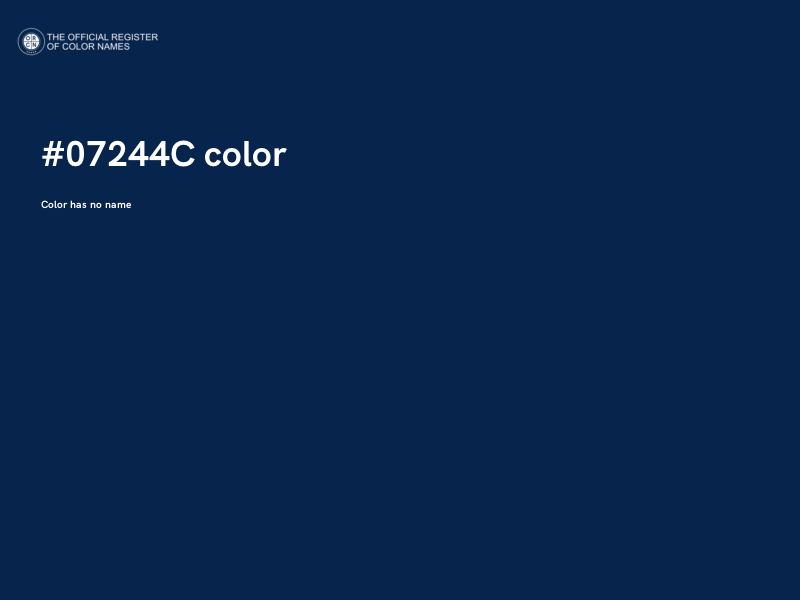 #07244C color image