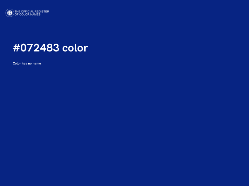 #072483 color image