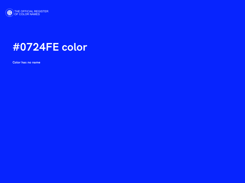 #0724FE color image