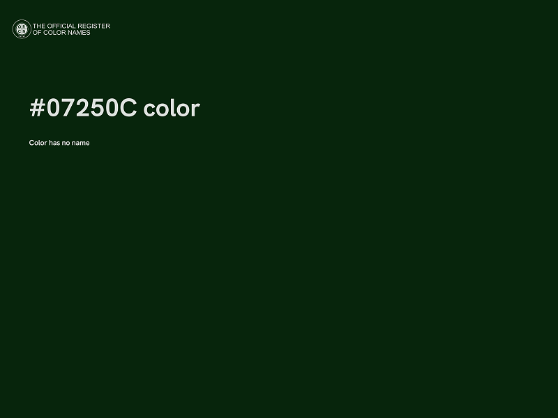 #07250C color image