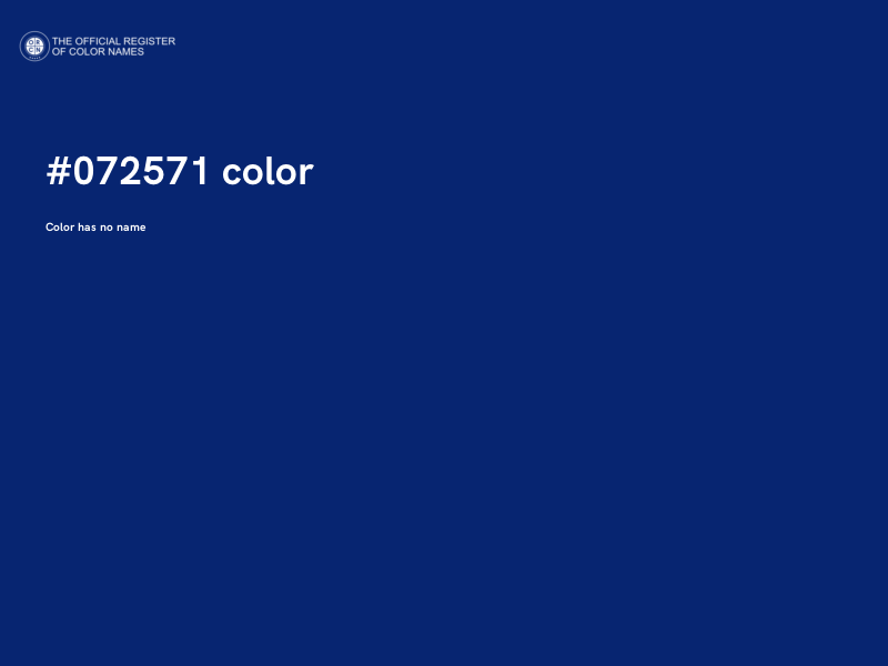 #072571 color image
