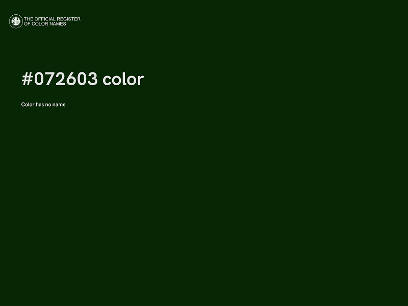 #072603 color image