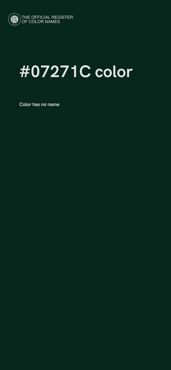 #07271C color image