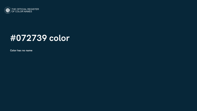 #072739 color image
