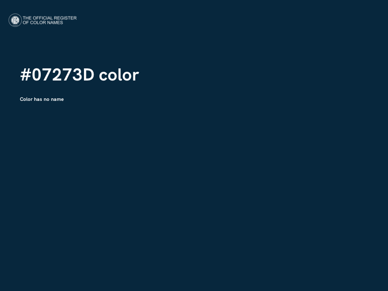 #07273D color image