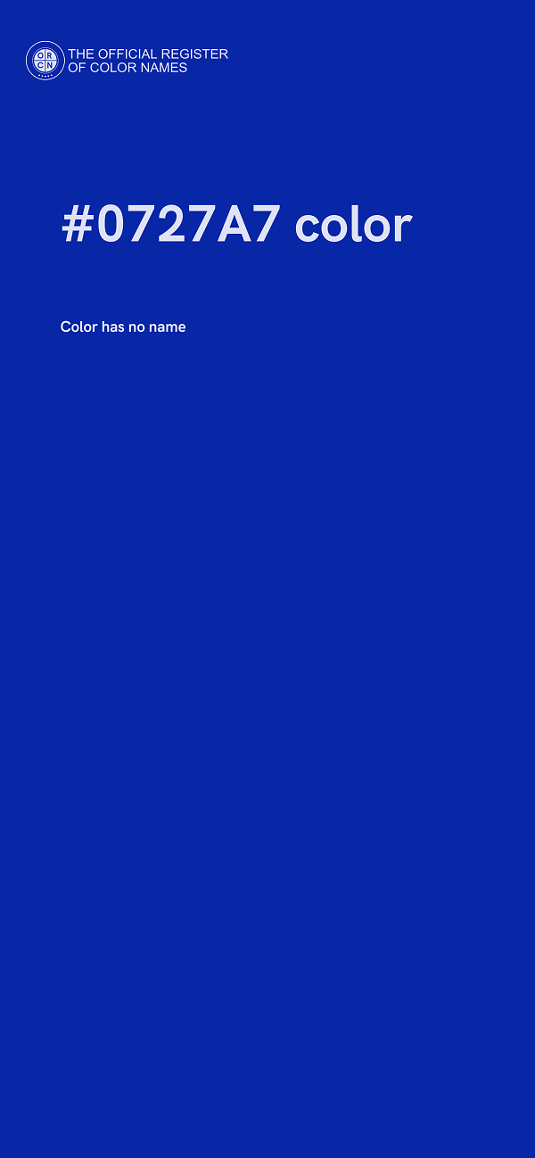 #0727A7 color image