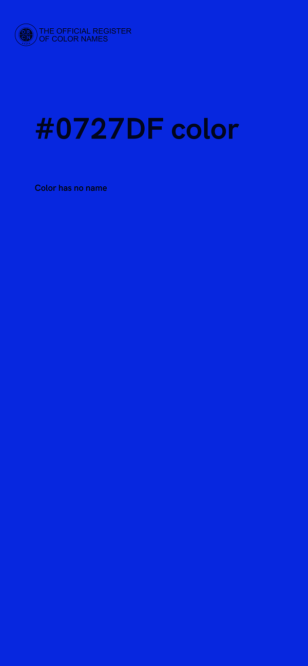 #0727DF color image