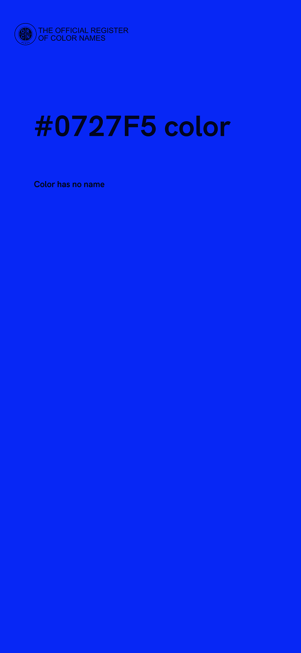#0727F5 color image