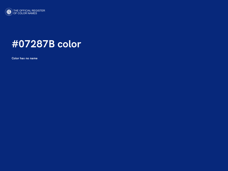 #07287B color image