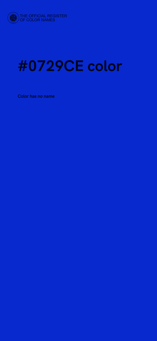 #0729CE color image