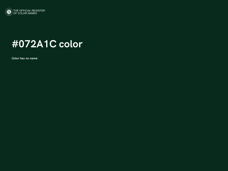#072A1C color image