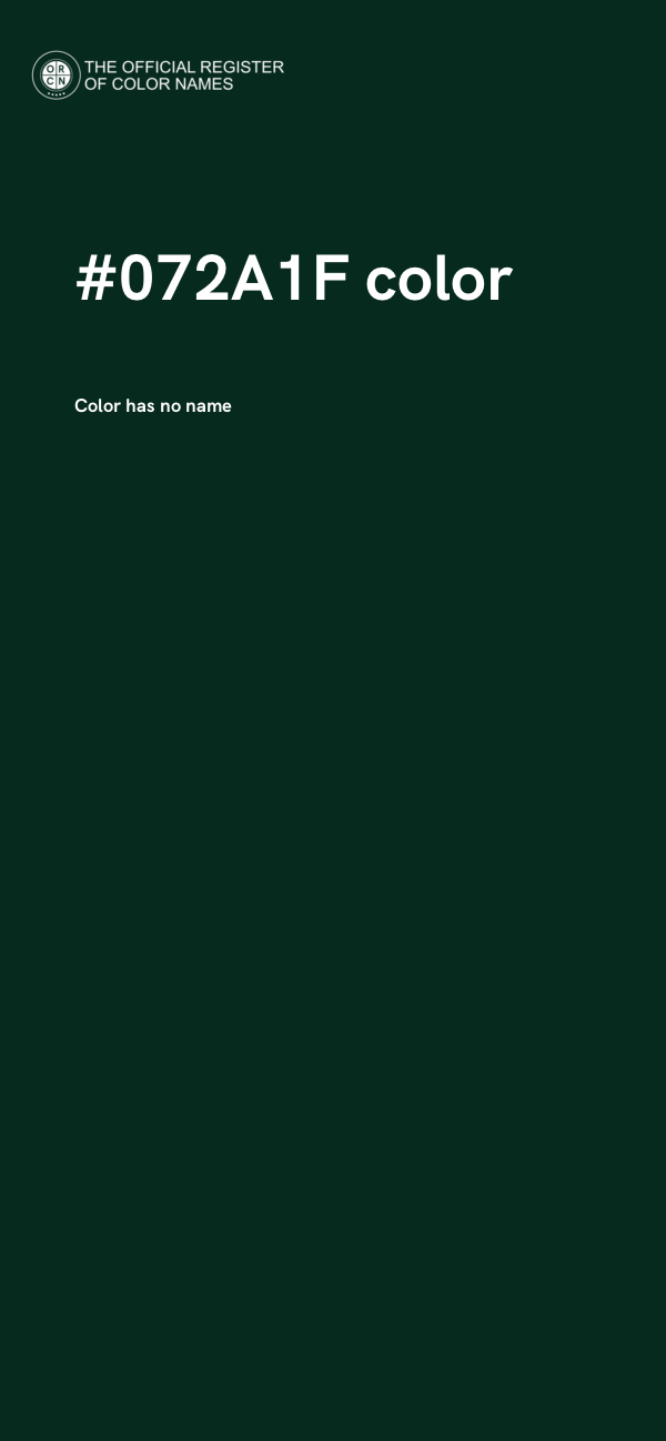 #072A1F color image