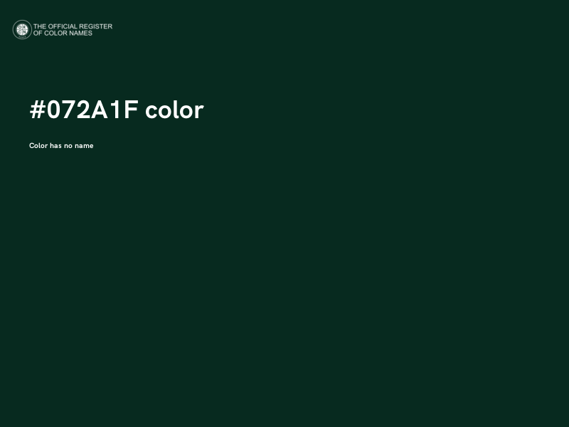 #072A1F color image