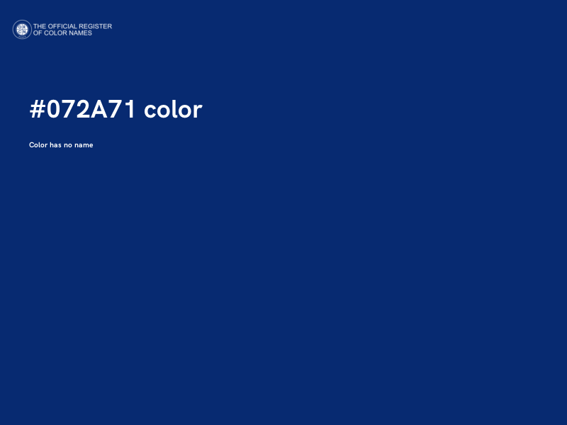 #072A71 color image