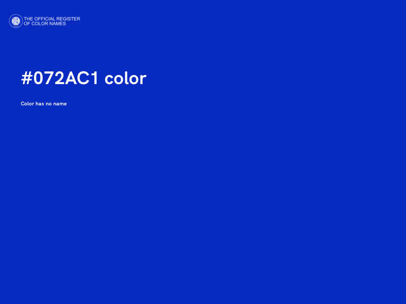 #072AC1 color image