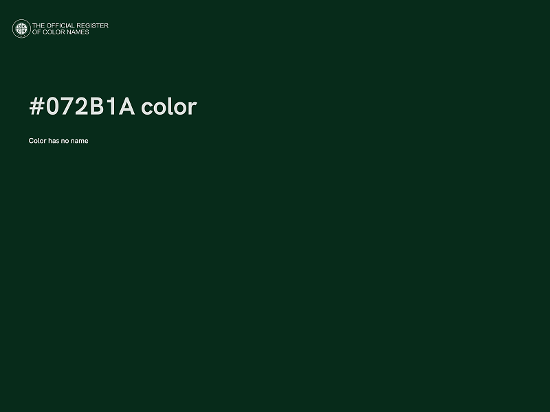 #072B1A color image