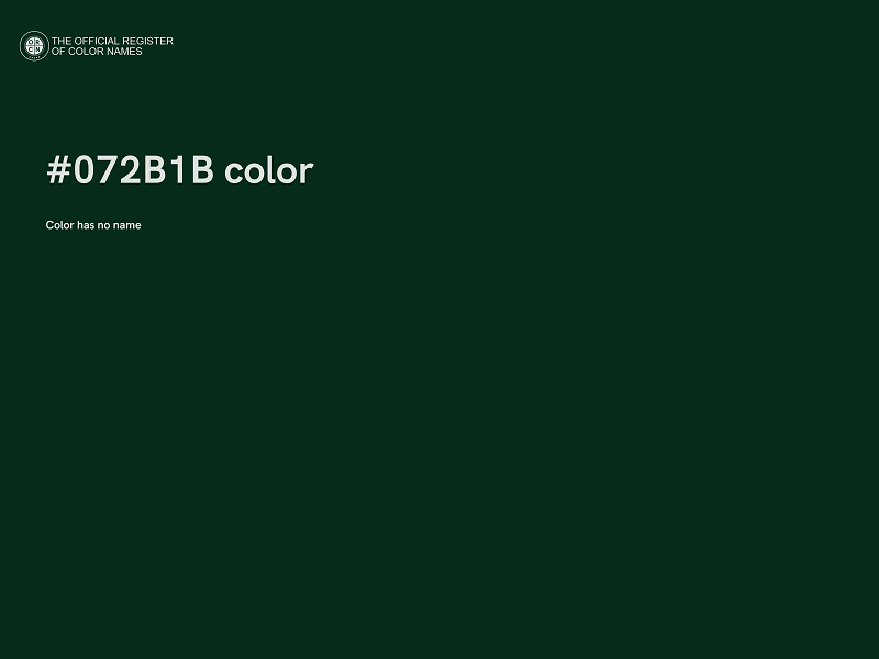 #072B1B color image