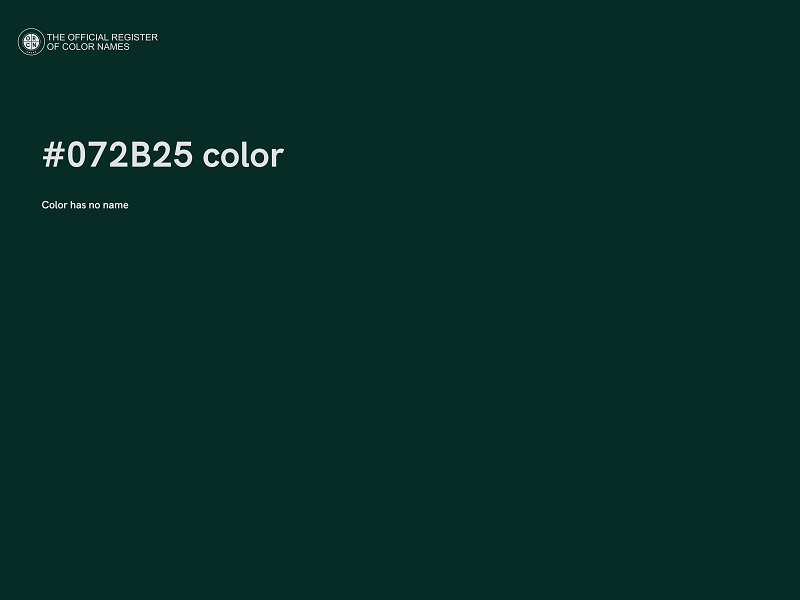 #072B25 color image