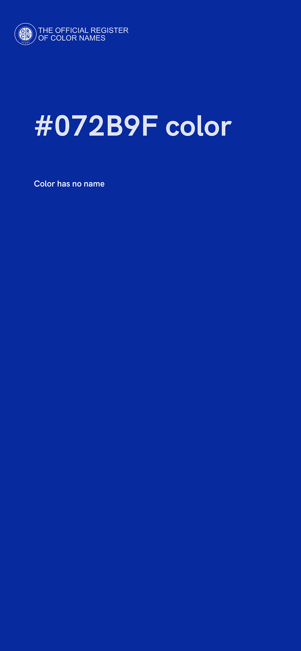 #072B9F color image