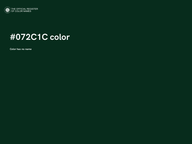 #072C1C color image
