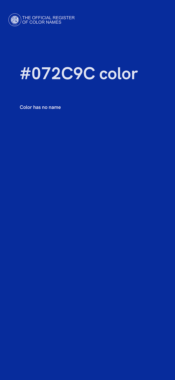 #072C9C color image