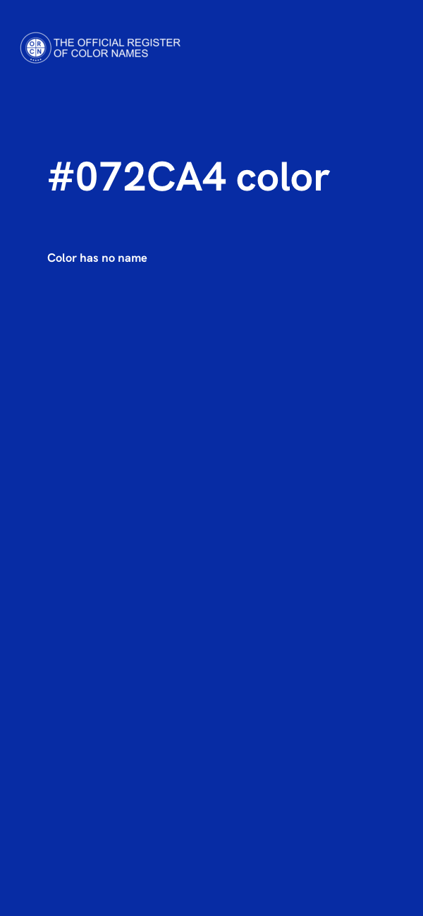 #072CA4 color image