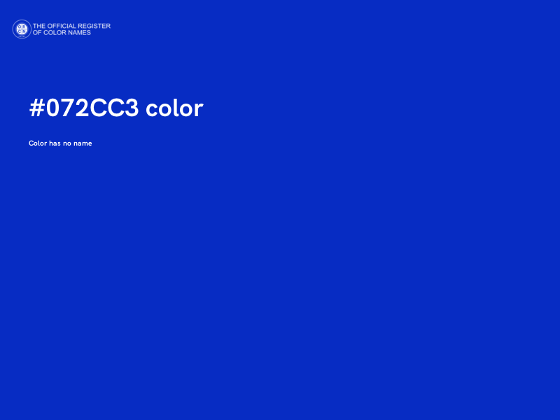 #072CC3 color image