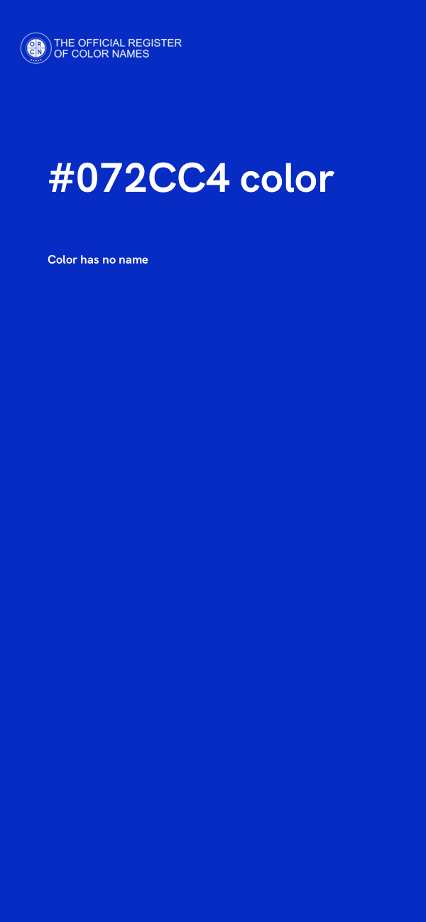 #072CC4 color image