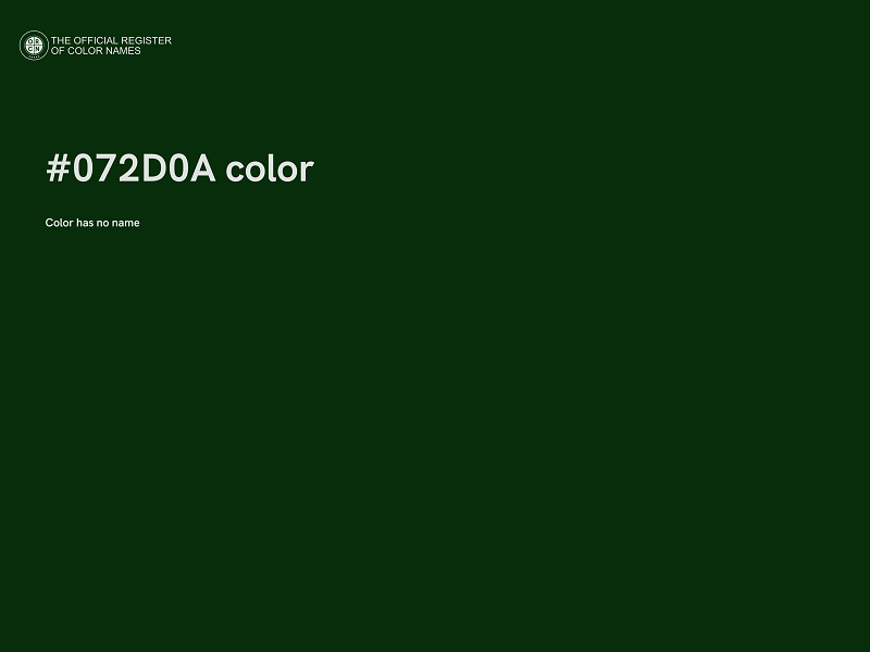 #072D0A color image