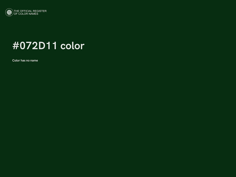#072D11 color image
