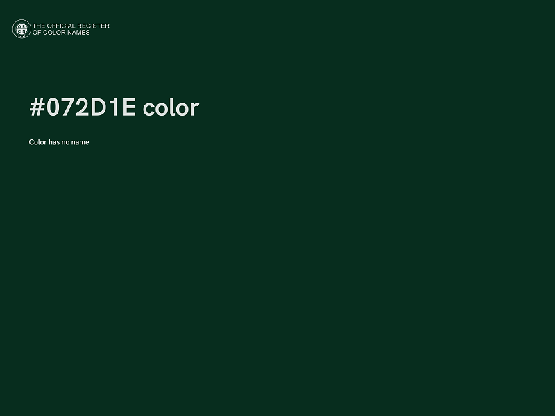 #072D1E color image