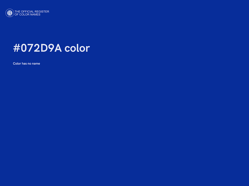 #072D9A color image