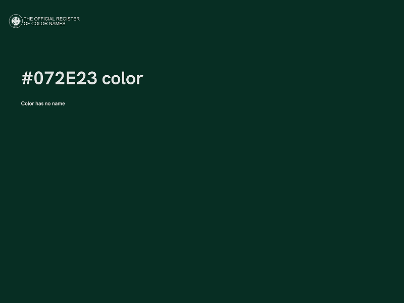 #072E23 color image