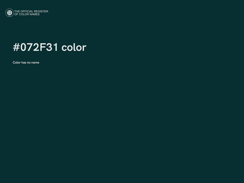 #072F31 color image