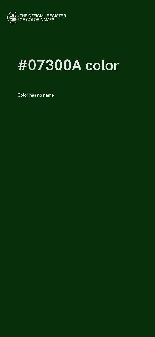 #07300A color image
