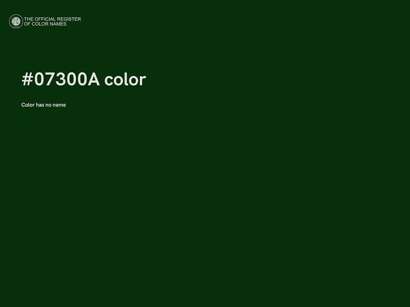 #07300A color image