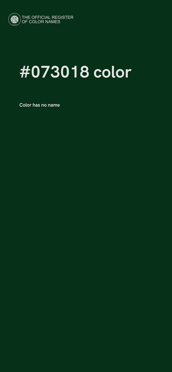 #073018 color image