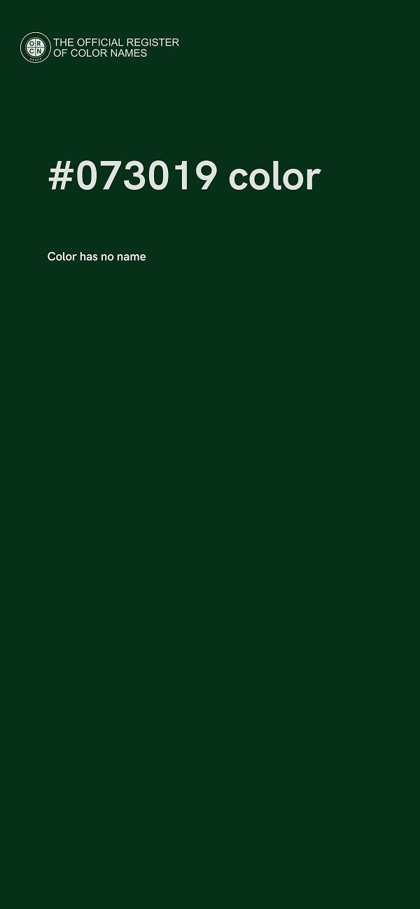 #073019 color image