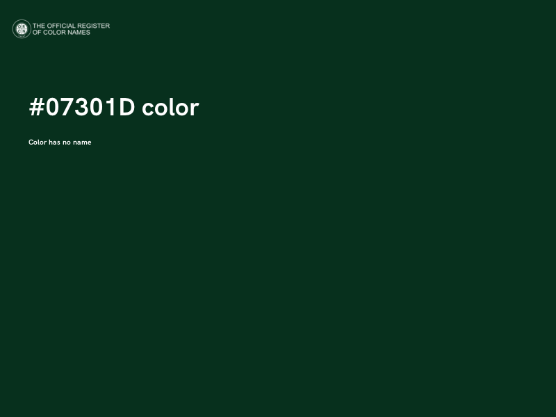 #07301D color image
