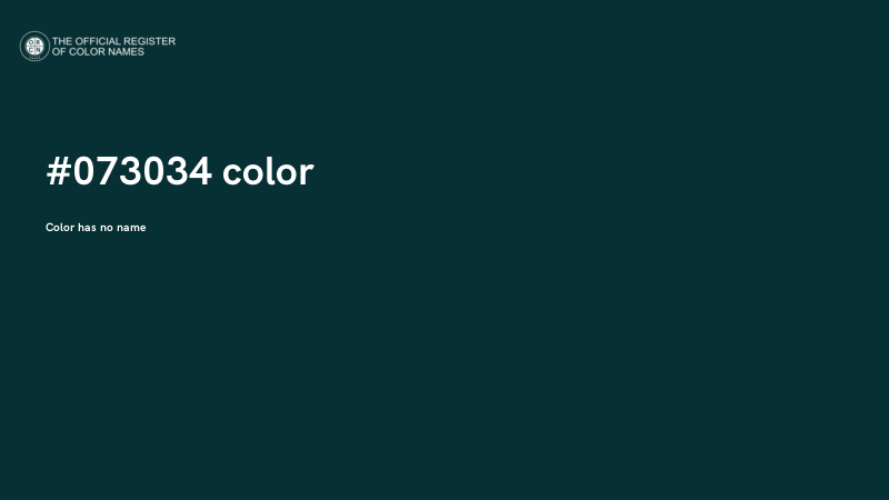 #073034 color image