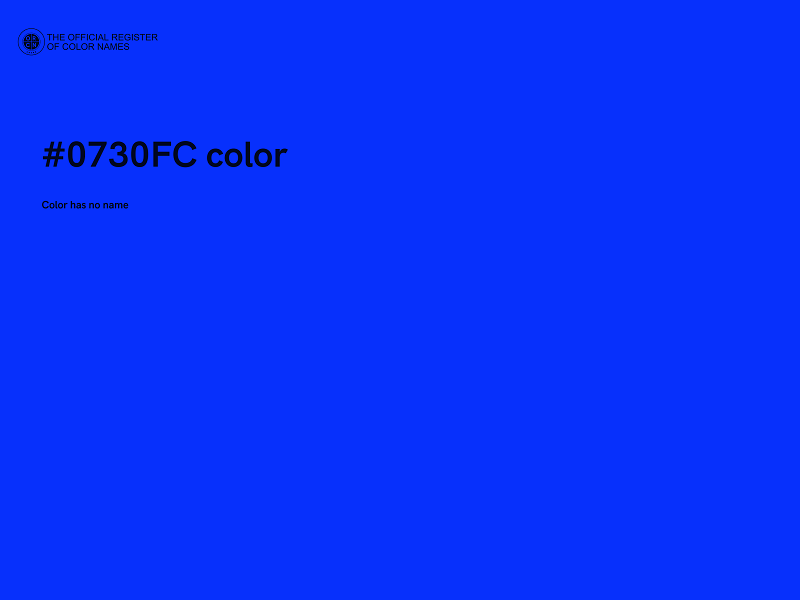 #0730FC color image