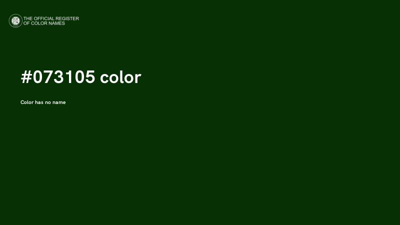 #073105 color image