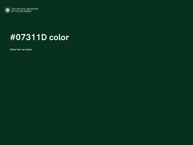 #07311D color image