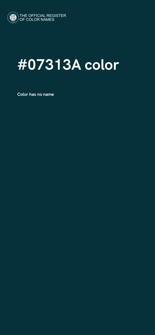#07313A color image