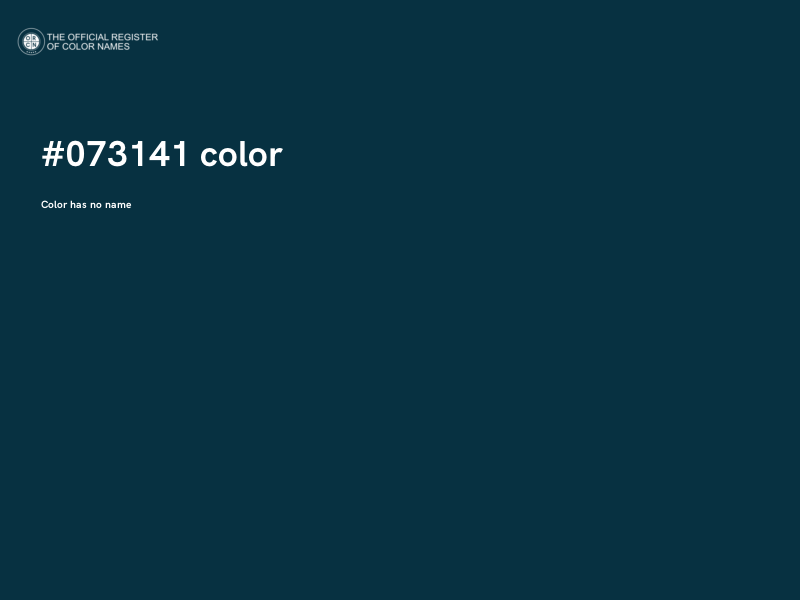 #073141 color image