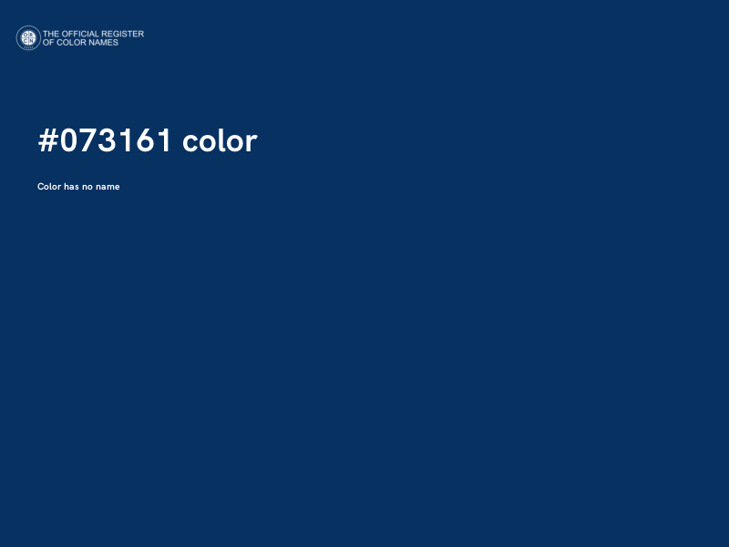 #073161 color image