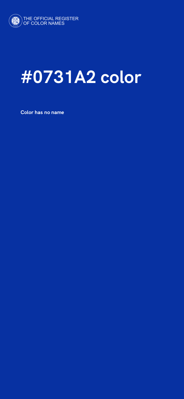 #0731A2 color image