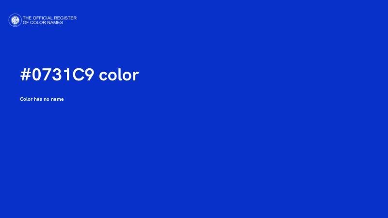 #0731C9 color image