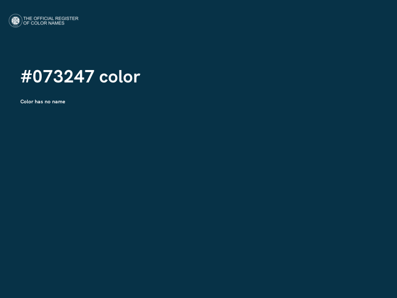 #073247 color image