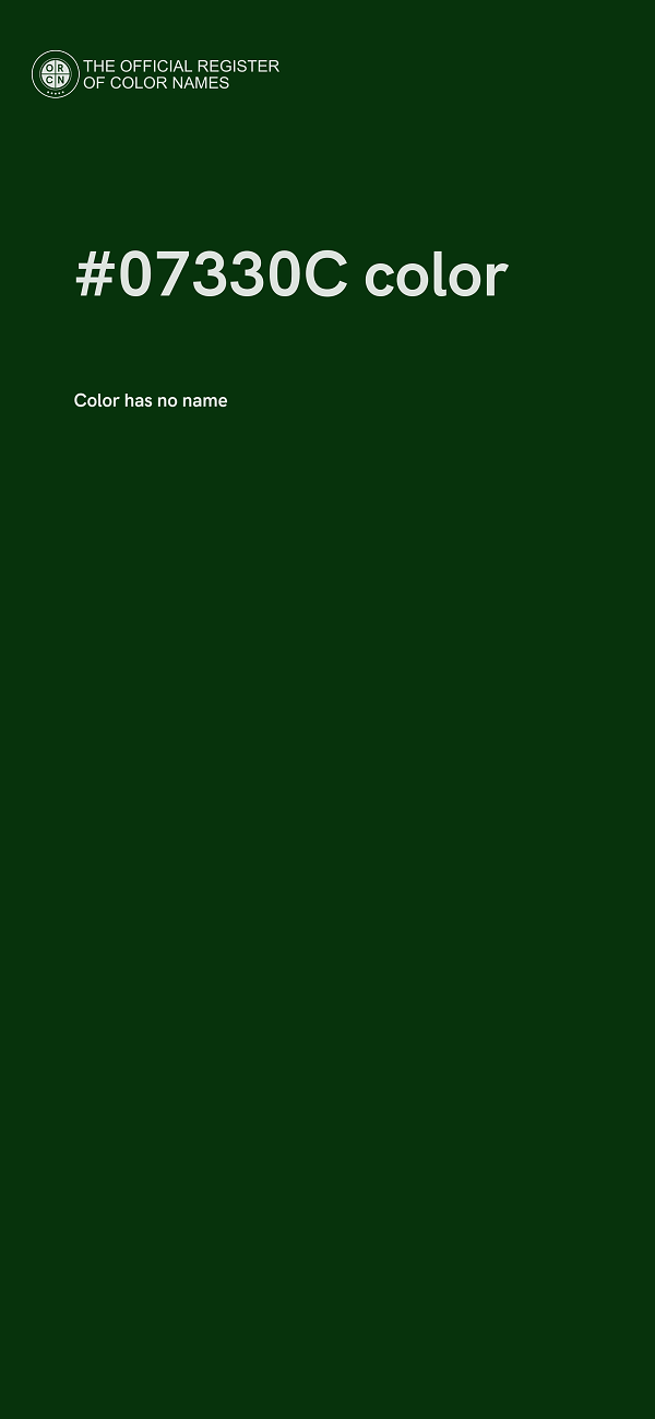 #07330C color image